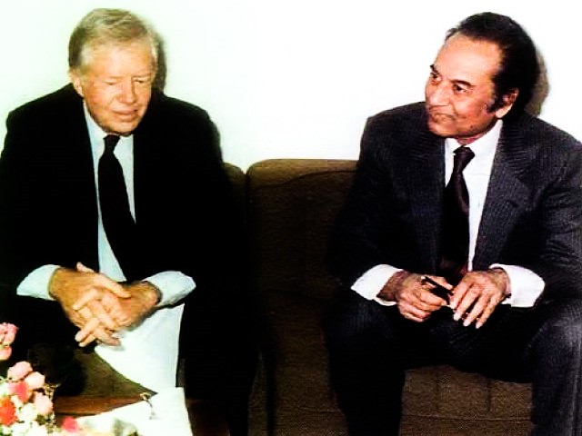 Agh Hasan Abedi and Jimmy Carter